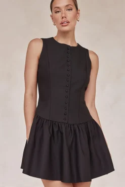 Lysandra Mini Dress (Black)
