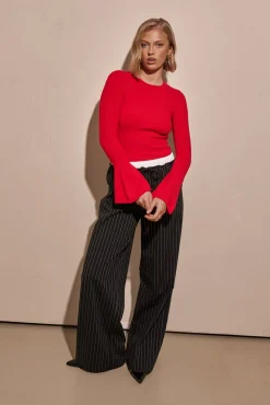 Margo Knit Top (Red)