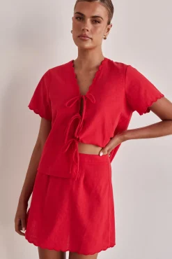 Minah Skirt (Red)