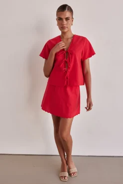 Minah Skirt (Red)