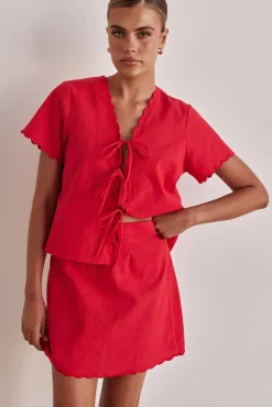 Minah Skirt (Red)