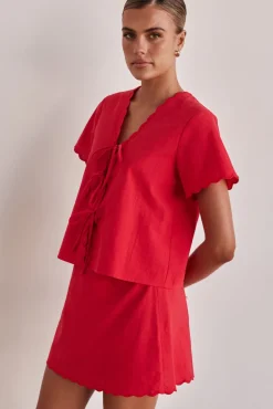 Minah Skirt (Red)
