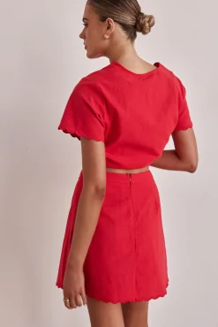 Minah Skirt (Red)
