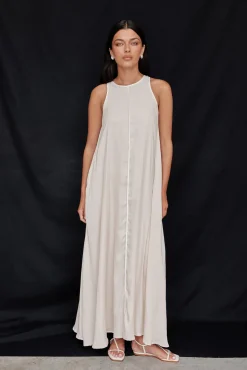 Palos Maxi Dress (Beige)