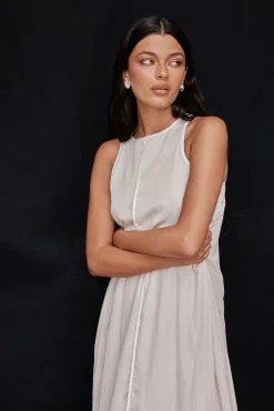 Palos Maxi Dress (Beige)
