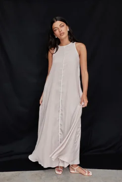 Palos Maxi Dress (Beige)