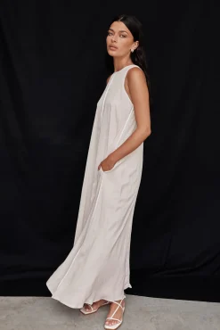 Palos Maxi Dress (Beige)