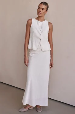 Petra Maxi Skirt (White)