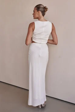 Petra Maxi Skirt (White)