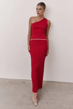 Porta Knit Skirt (Wine)
