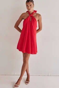 Reese Mini Dress (Red)