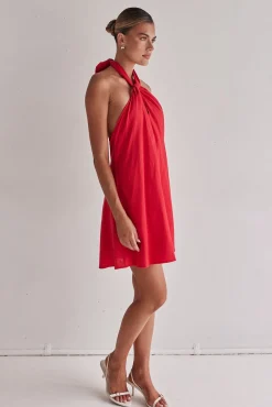 Reese Mini Dress (Red)