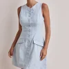 Rita Mini Dress (Blue)