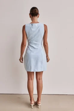 Rita Mini Dress (Blue)
