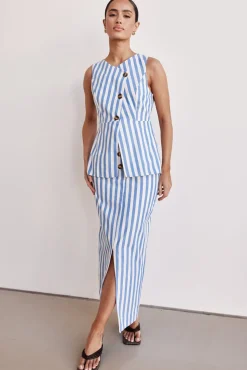 Robyn Maxi Skirt (Blue)