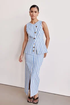 Robyn Maxi Skirt (Blue)