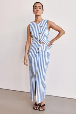 Robyn Maxi Skirt (Blue)