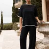Roma Knit Pant (Navy)