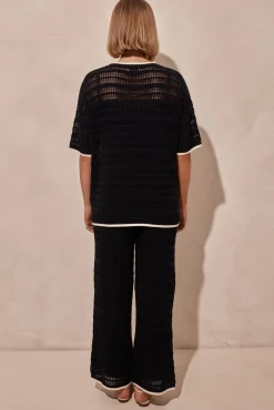 Roma Knit Pant (Navy)