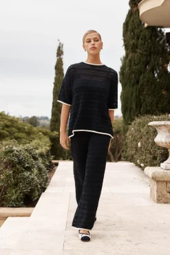 Roma Knit Pant (Navy)