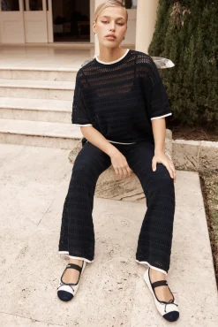 Roma Knit Pant (Navy)