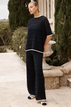 Roma Knit Pant (Navy)