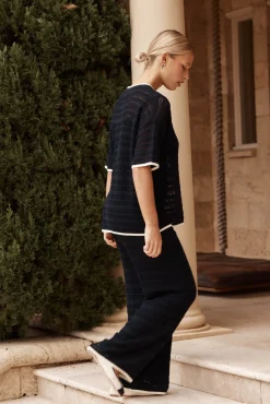 Roma Knit Pant (Navy)