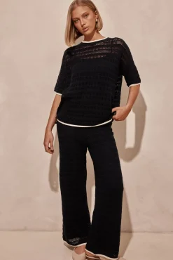 Roma Knit Pant (Navy)