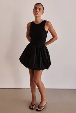 Rosamund Mini Dress (Black)