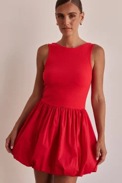 Rosamund Mini Dress (Red)