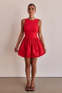 Rosamund Mini Dress (Red)