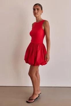 Rosamund Mini Dress (Red)
