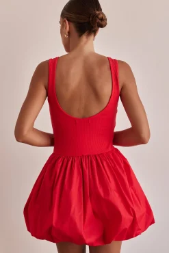 Rosamund Mini Dress (Red)