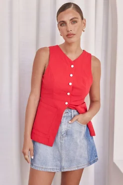 Selene Denim Mini Skirt (Blue)