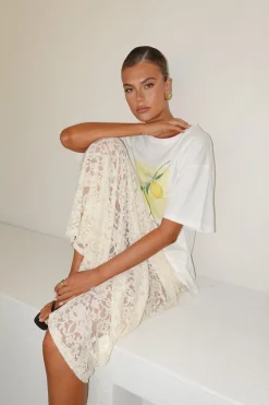 Seraphina Maxi Skirt (Cream)