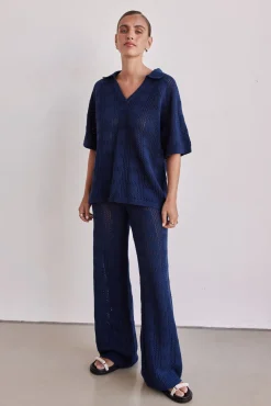 Sesia Knit Pant (Navy)
