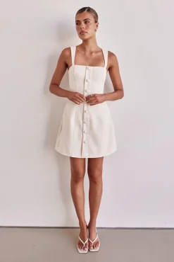 Skyler Mini Dress (Cream)
