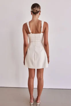 Skyler Mini Dress (Cream)