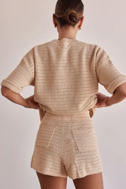 Sunset Hills Knit Shorts (Beige)