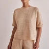 Sunset Hills Knit Top (Beige)
