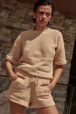Sunset Hills Knit Top (Beige)