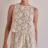 Ulysses Crochet Top (Beige)