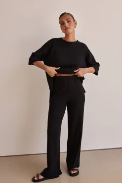 Venice Knit Pant (Black)