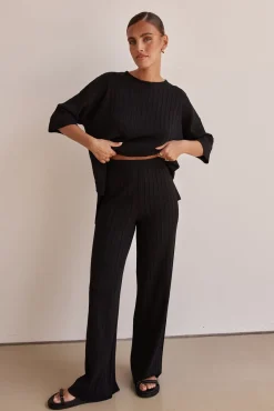 Venice Knit Pant (Black)