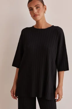 Venice Knit Top (Black)