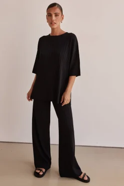 Venice Knit Top (Black)