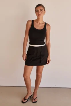 Verity Mini Skirt (Black)