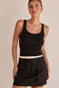 Verity Mini Skirt (Black)