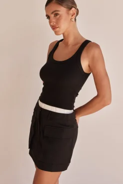 Verity Mini Skirt (Black)