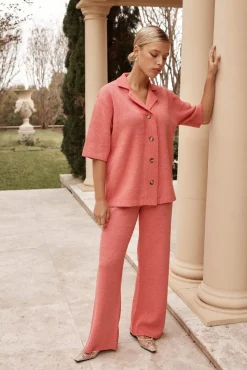 Viola Knit Pant (Pink)